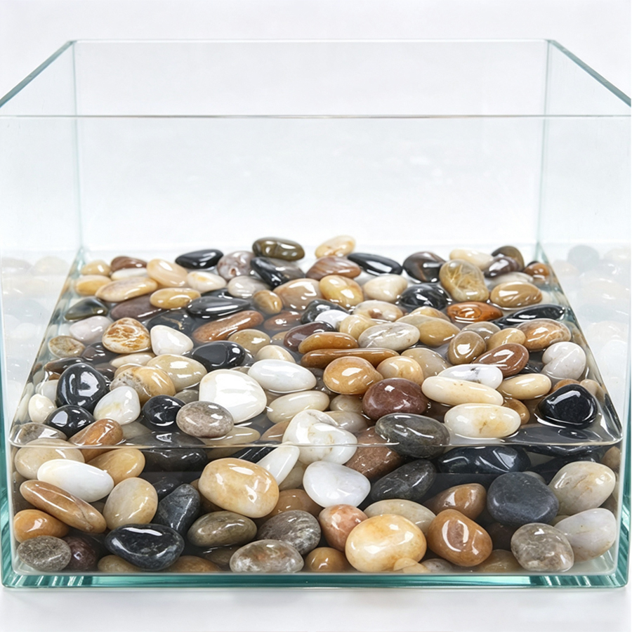 300-700g Smooth River Pebbles, - Aquarium Planted Fish Tank recension och pris