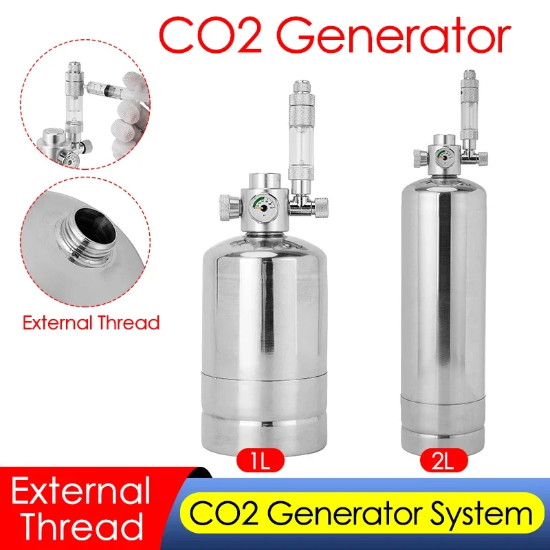 1L/2L Aquarium CO2 Generator S - Planted Aquarium Tank Kit recension och pris