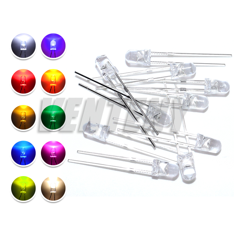 100pcs 3mm LED Diode Ultra Bri - Ludwigia Super Red recension och pris