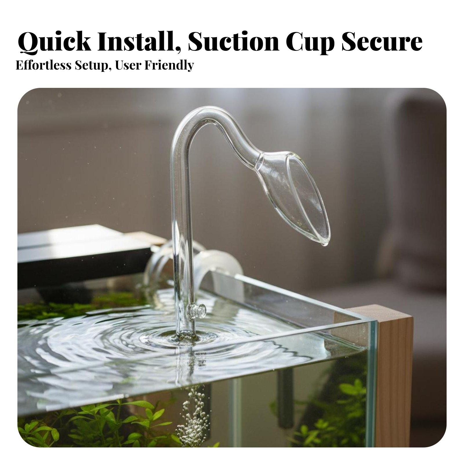 Glass Surface Skimmer Pipe Aqu - Planted Aquarium Freshwater recension och pris