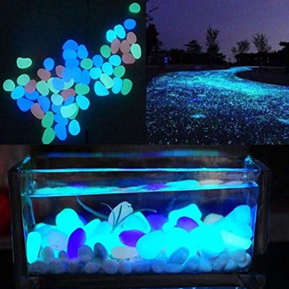 Fish Tank Rocks Glow Blue Pebb - Aquarium Planted Fish Tank recension och pris