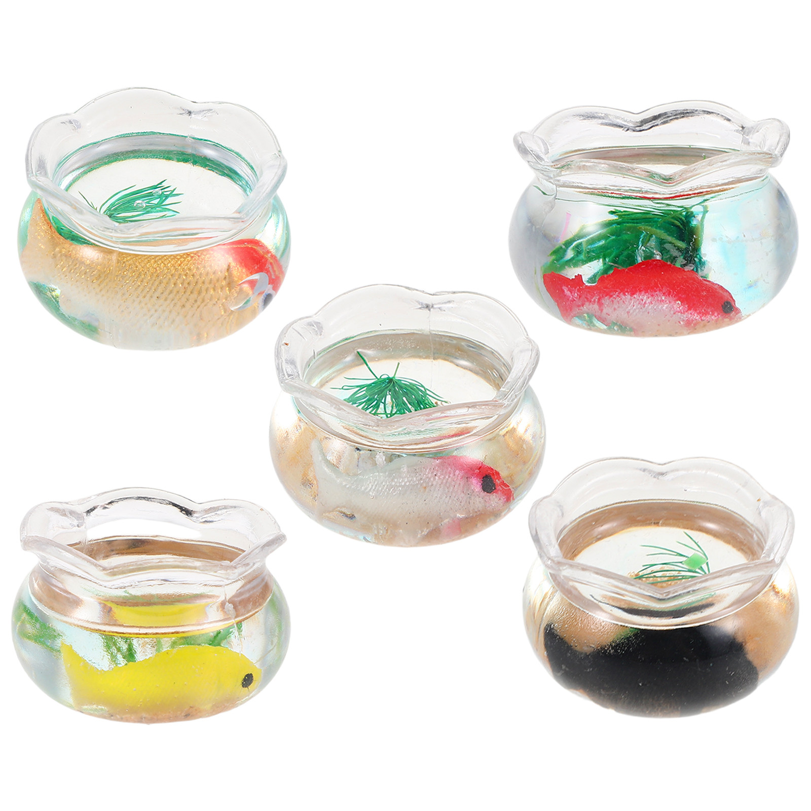 5Pcs Mini Fish Aquarium Realis - Aquarium Plants recension och pris