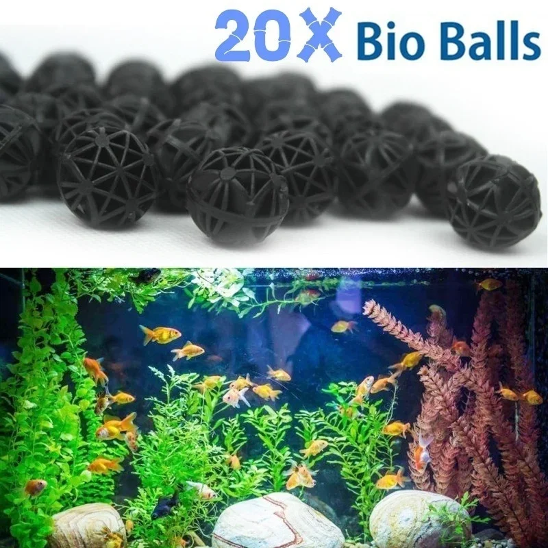 20Pcs 16mm Aquarium Bio Balls  - Planted Aquarium Freshwater recension och pris