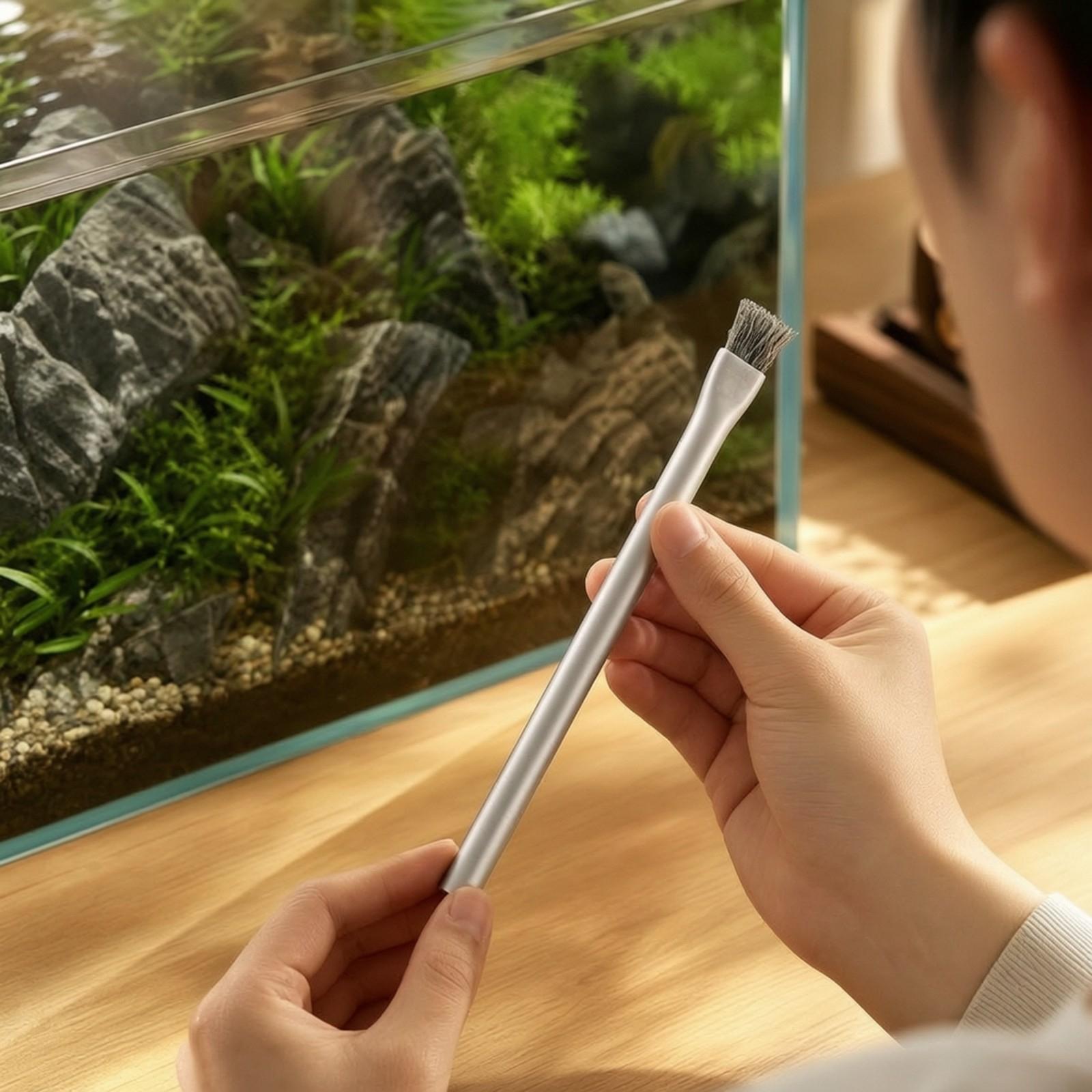 Fish Tank Algae Brush Stainles - Planted Aquarium Tank Kit recension och pris
