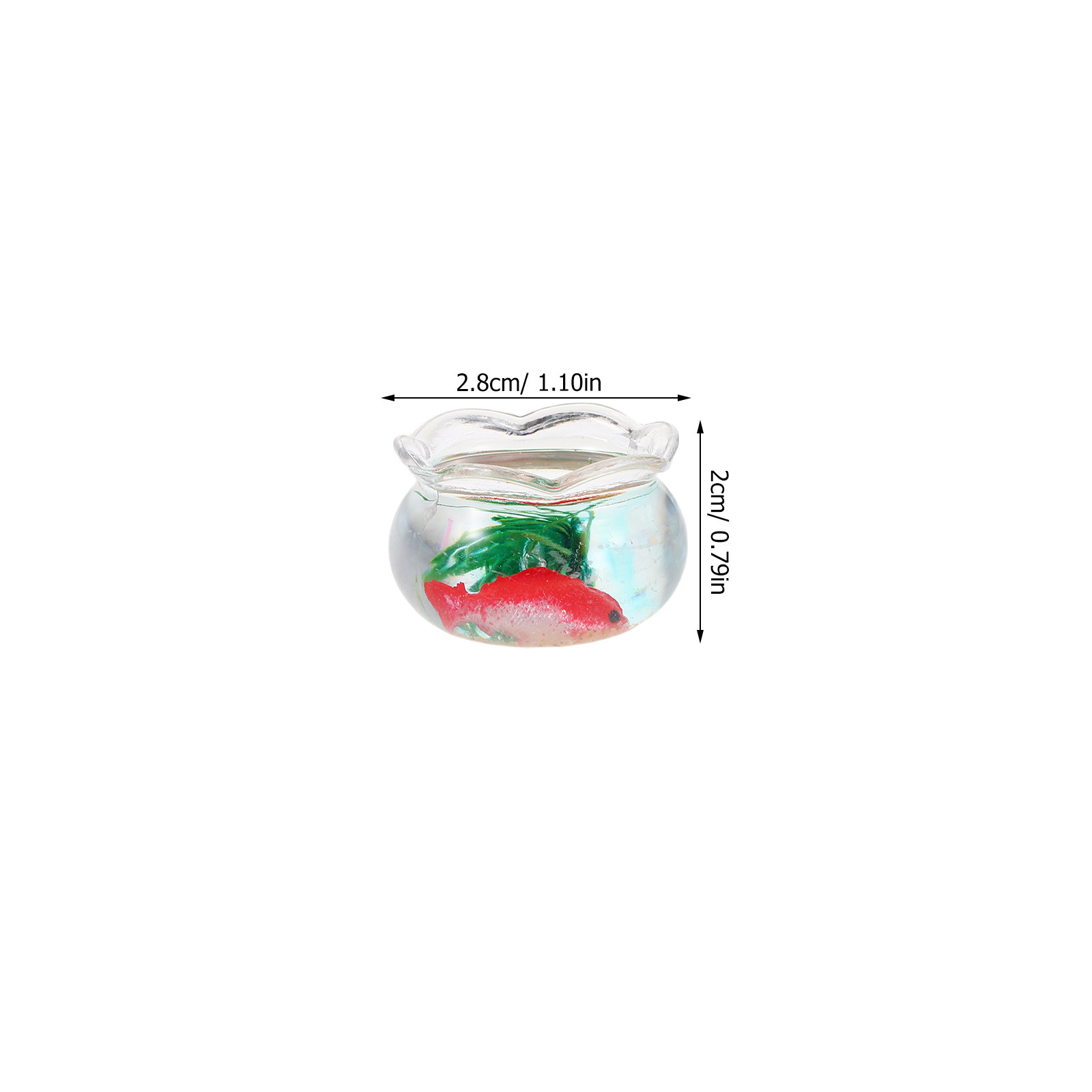 5Pcs Mini Fish Bowl Realistic  - Aquarium Plants recension och pris