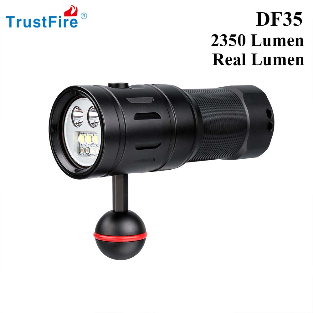 Trustfire DF35 Diving Flashlig - Ludwigia Super Red recension och pris