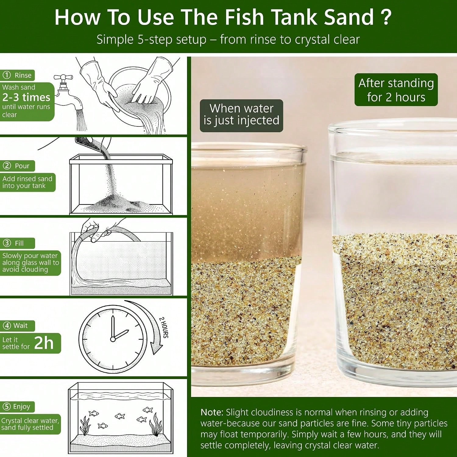 0.4-0.8mm White Aquarium Sand, - Aquarium Planted Fish Tank recension och pris